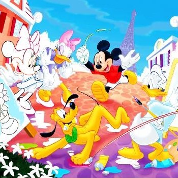 Mickey & Friends Painting Coloring Math Game - Play Mickey & Friends ...