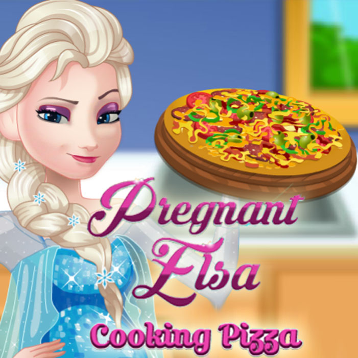 Pregnant Elsa Cooking Pizza Play Pregnant Elsa Cooking Pizza at